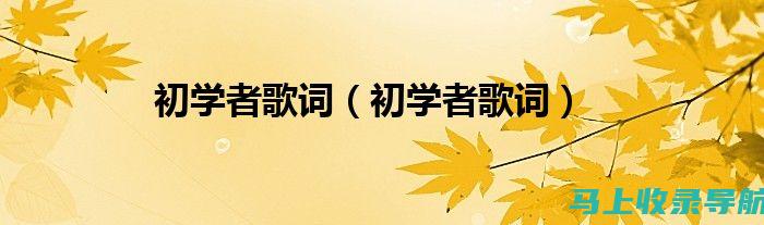 初学者也能上手：零基础学习站长平台使用技巧